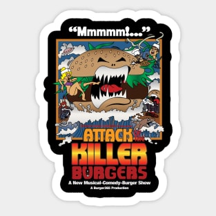 Attack of the Killer Burgers Sticker